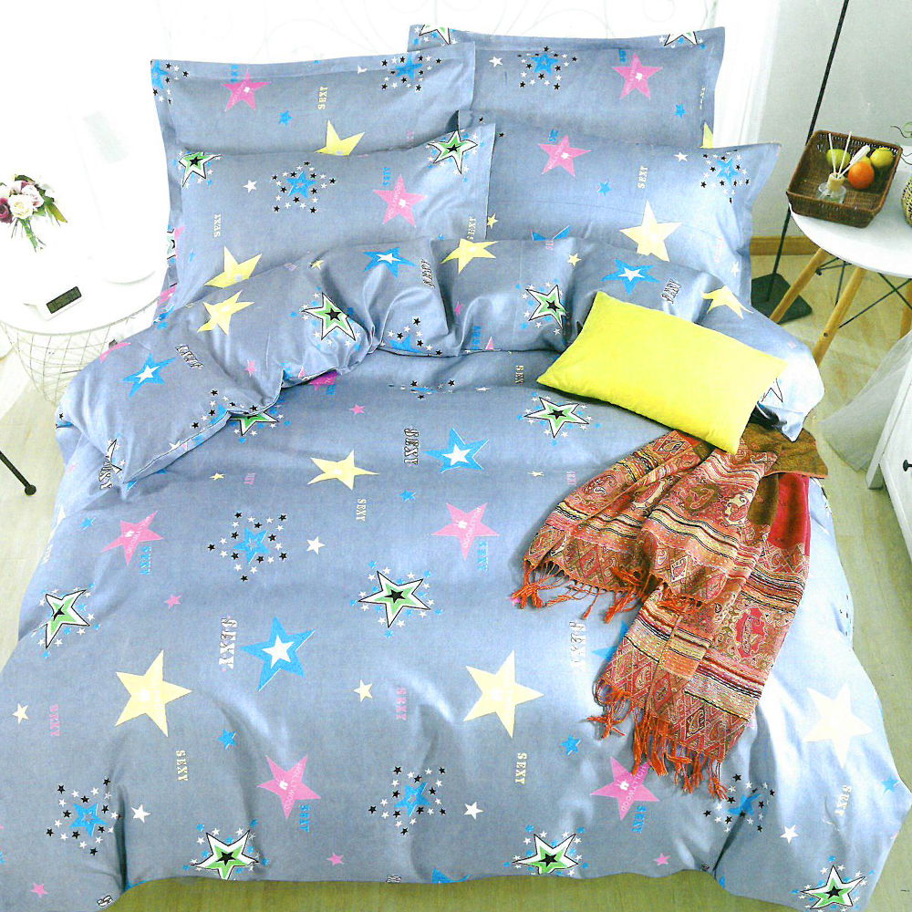 Lenjerie Bumbac Satinat 6 Piese - Little Star LBDS0430