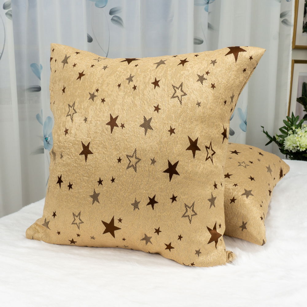 Perna Decorativa Capucino Stelute 45x45cm PD0052_PLC 45x45cm imagine noua