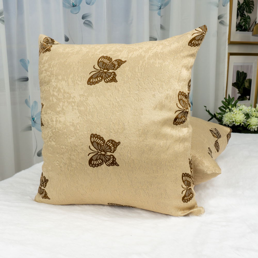 Perna Decorativa Capucino cu Fluturasi 45x45cm PD0053_PLC